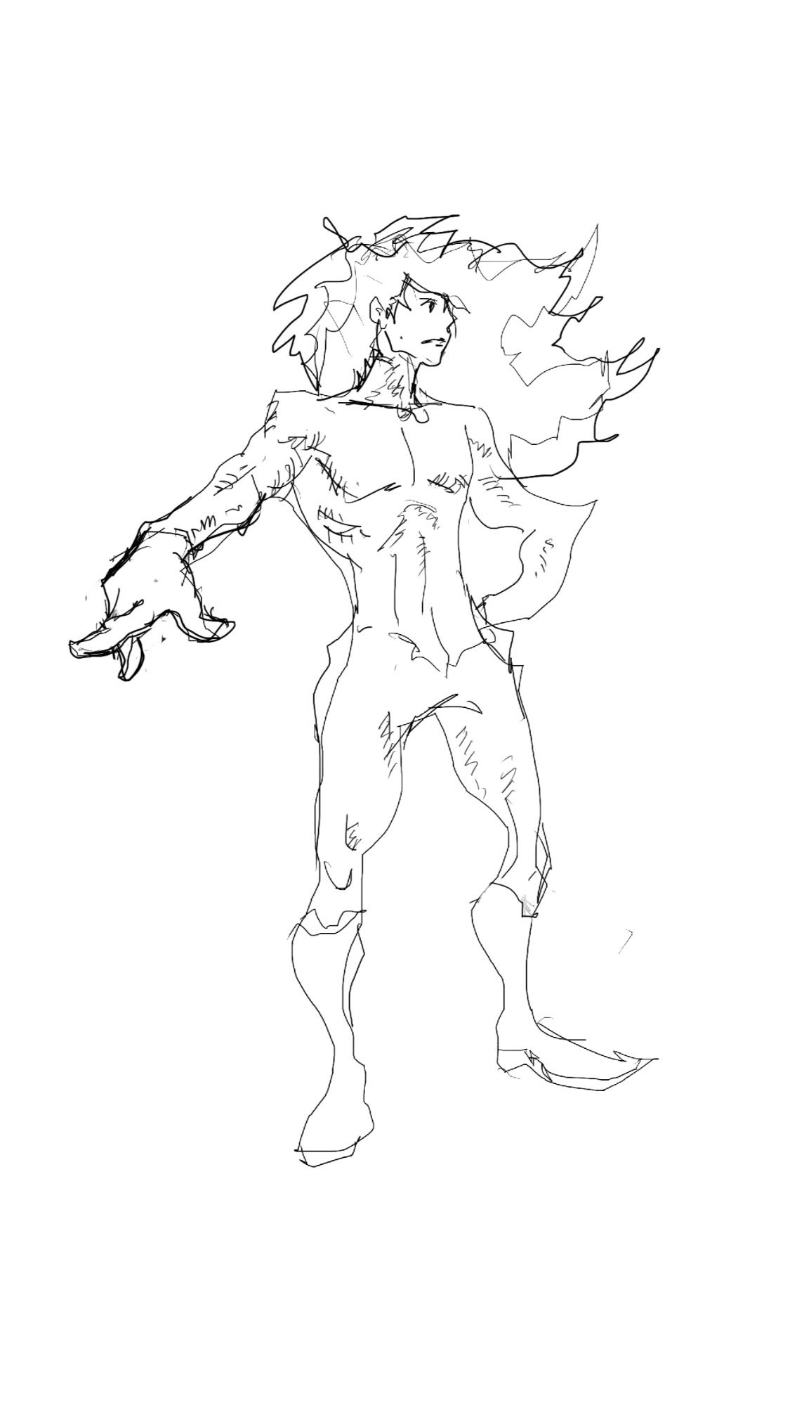 Gesture in line — digital sketch