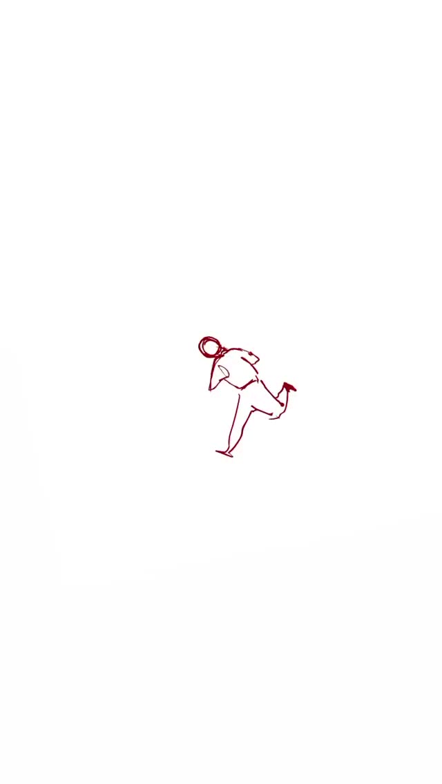 A quick gesture — frame-by-frame study
